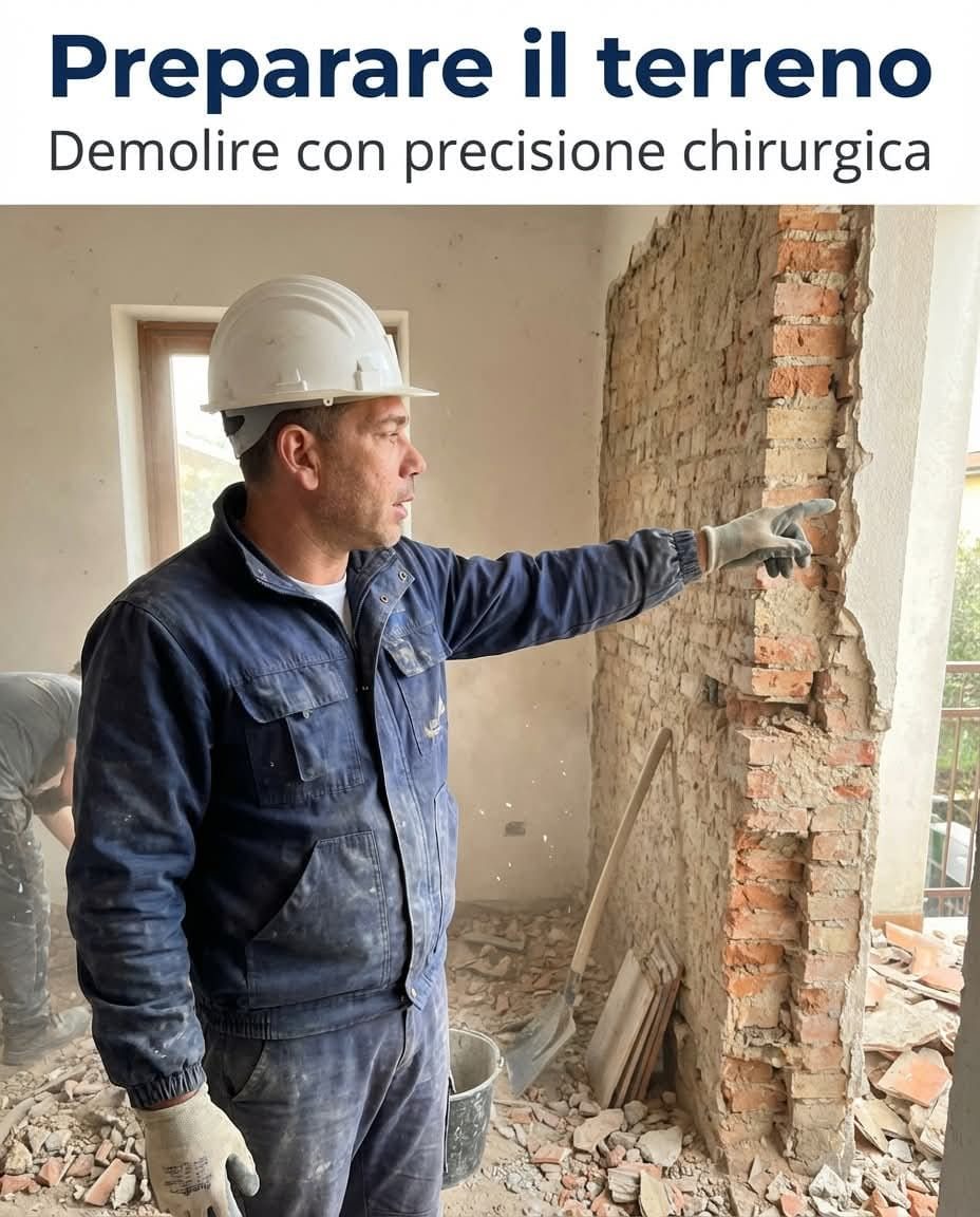 Muratura e demolizione cantiere a Mira