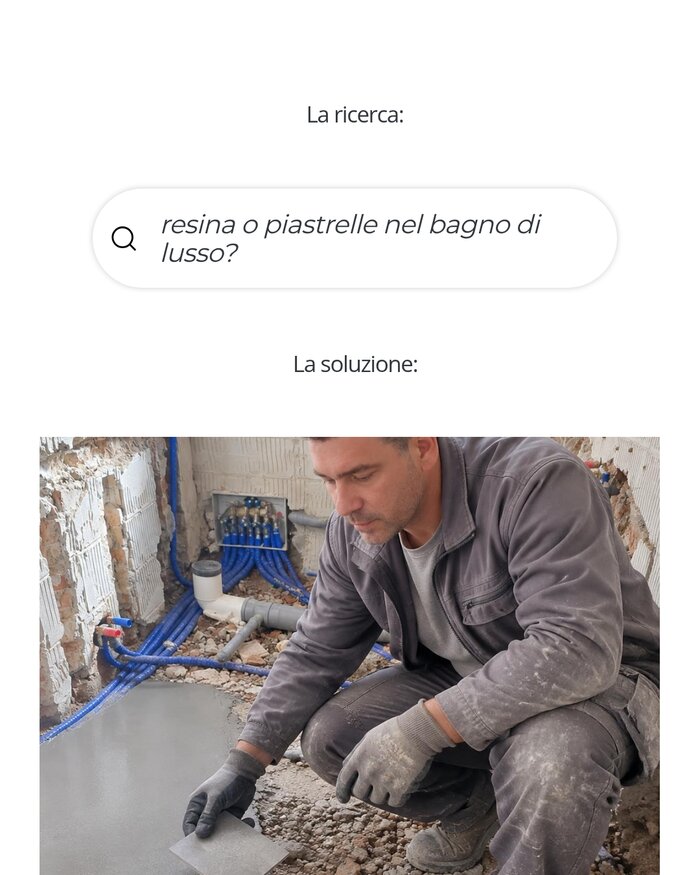 Resina o piastrelle nel bagno di lusso - risposta ILIC SRLS